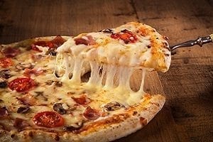 pizza slice cheese